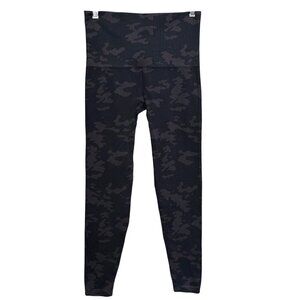 Spanx High-Waisted Black Camo Look at Me Now Leggings Womens Size XL